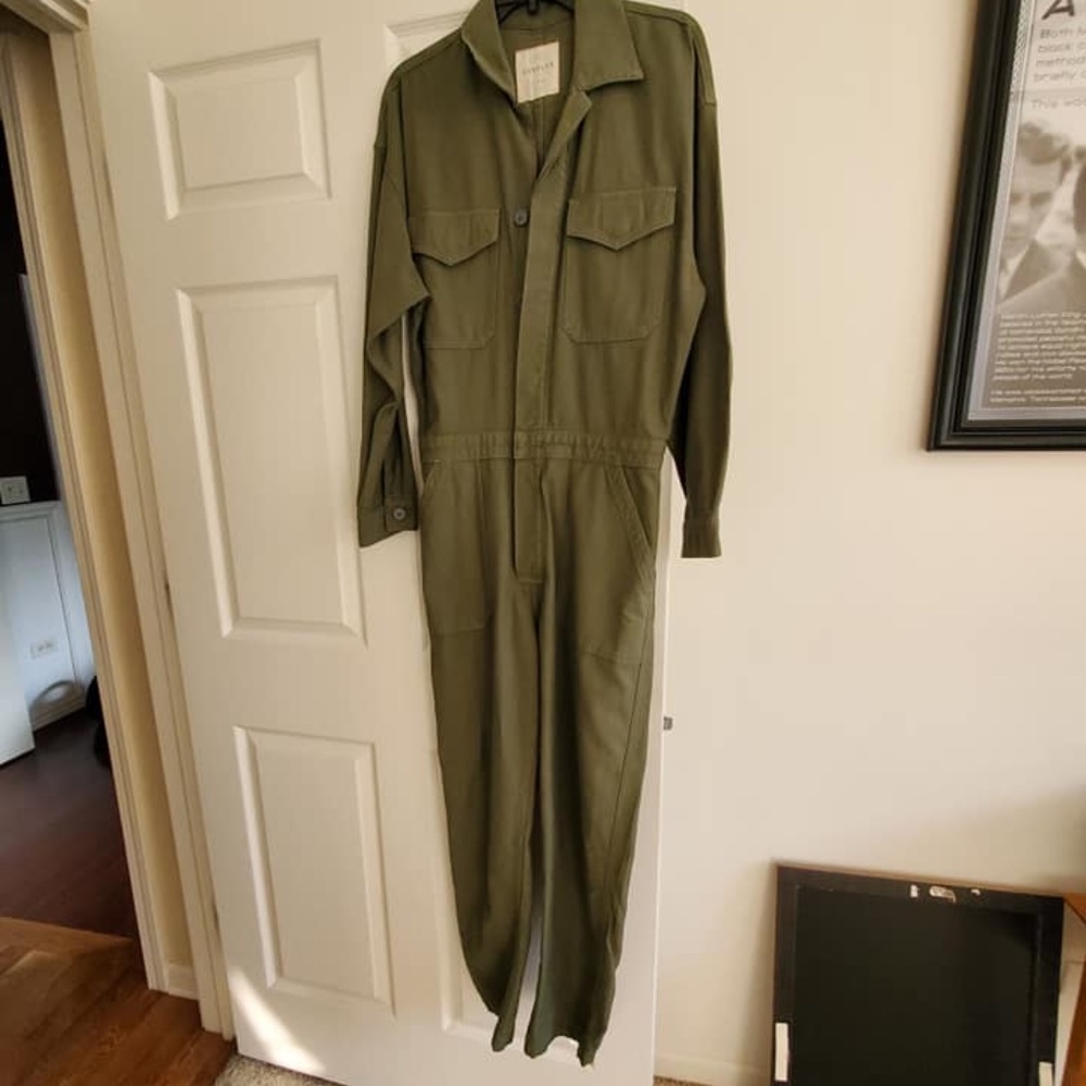 Army Green Jumpsuit.